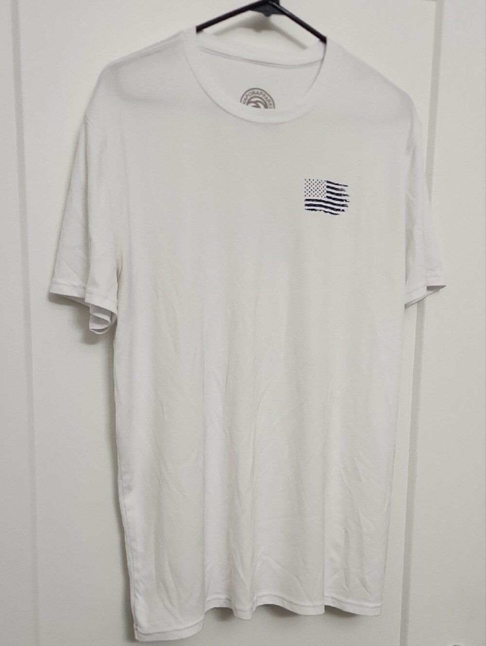 Vapor Apparel White Short-Sleeve Tee with Flag Graphic - Picture 4 of 5